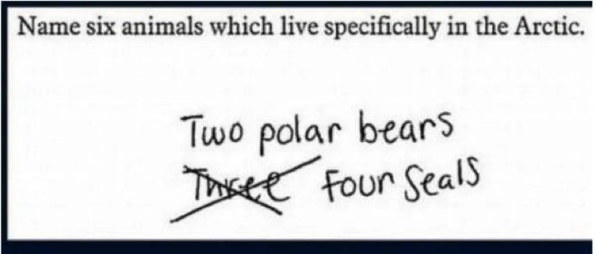 These Ridiculous Answers From Kids on Tests Will Have You Cracking Up